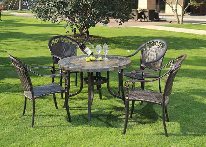 铸铝花园家具 铸铝桌椅户外 铸铝户外桌椅 铸铝休闲桌椅 庭院户外家具